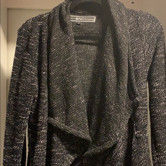 Tweed Shawl Collar Sweater Sz M - Picture 5 of 8